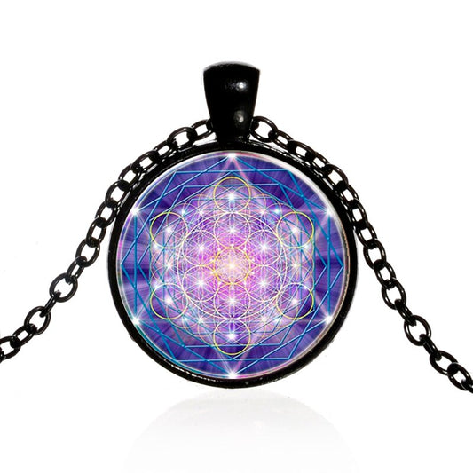 Collier à géométrie sacrée en Cube de métatron   | spiritualité