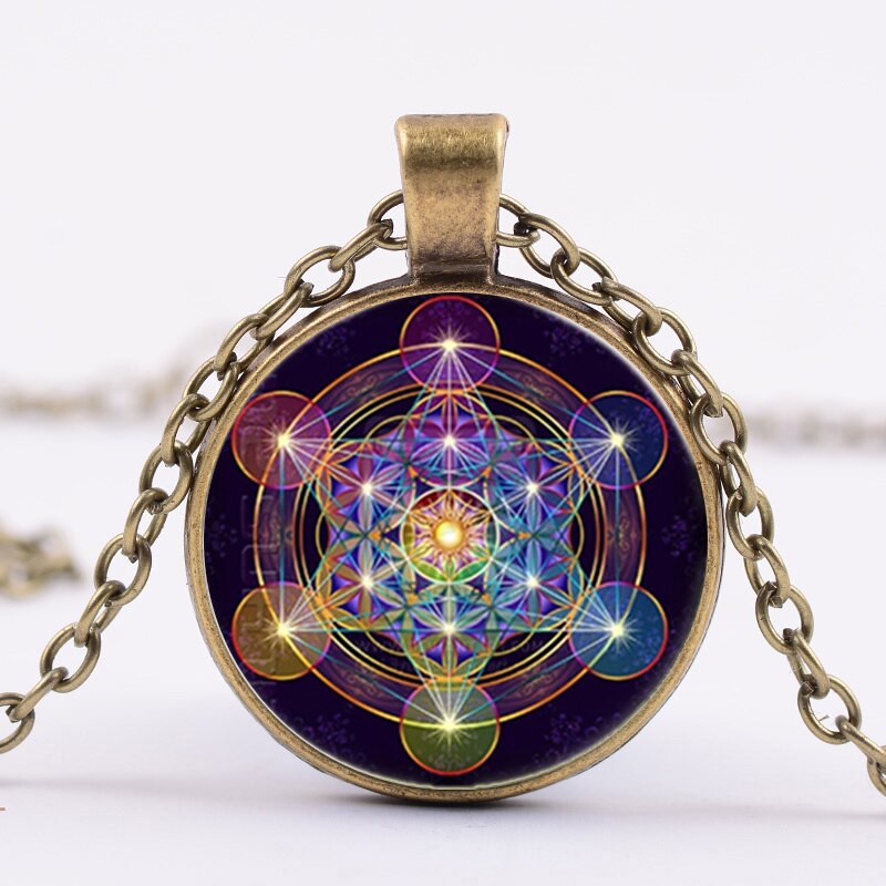 Collier à géométrie sacrée en Cube de métatron   | spiritualité