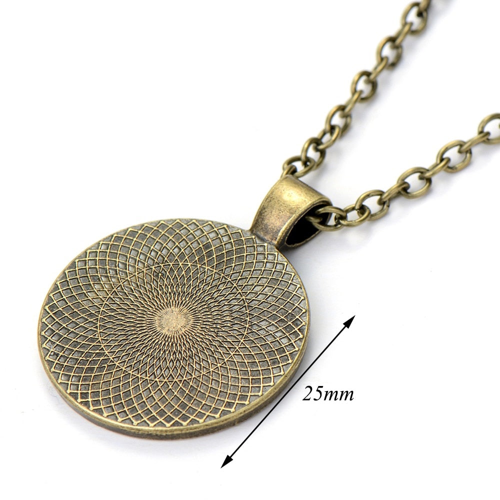 Collier à géométrie sacrée en Cube de métatron   | spiritualité