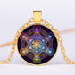 Collier à géométrie sacrée en Cube de métatron   | spiritualité