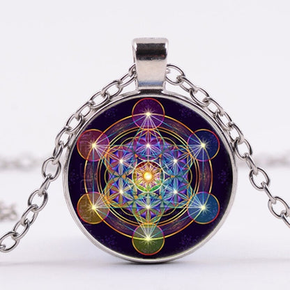 Collier à géométrie sacrée en Cube de métatron   | spiritualité