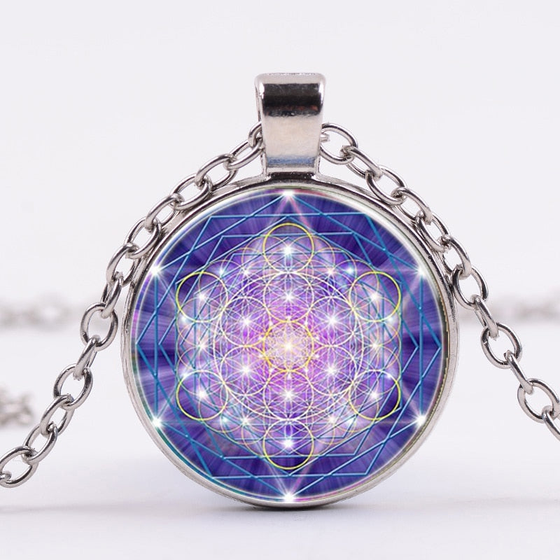Collier à géométrie sacrée en Cube de métatron   | spiritualité