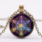 Collier à géométrie sacrée en Cube de métatron   | spiritualité
