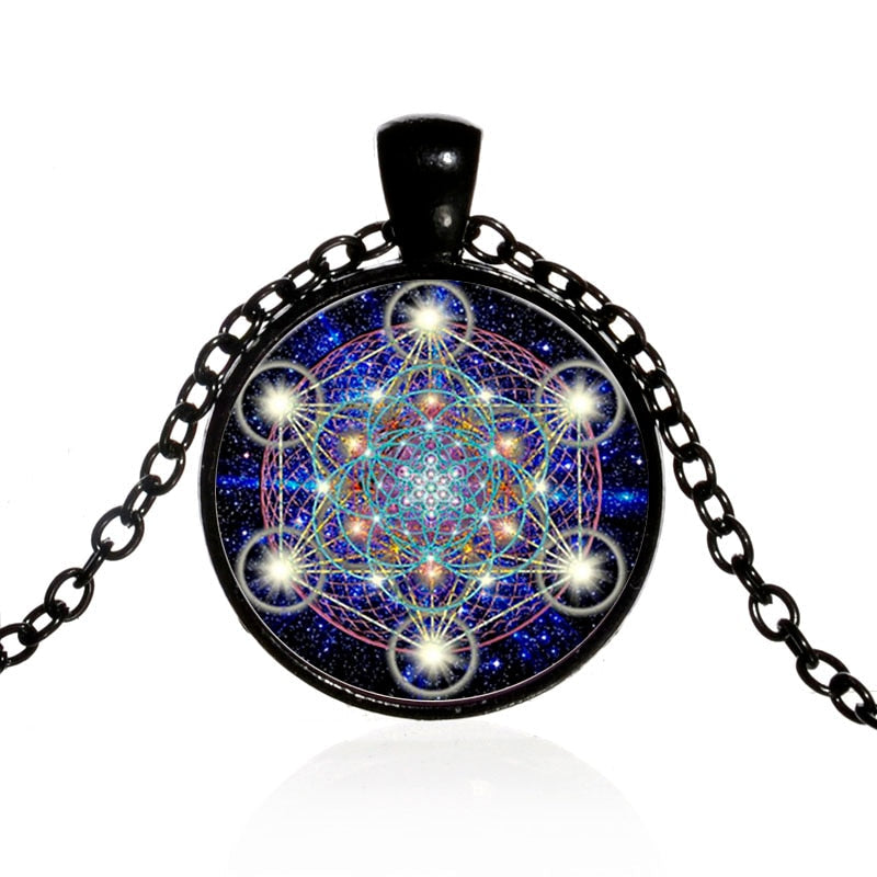 Collier à géométrie sacrée en Cube de métatron   | spiritualité